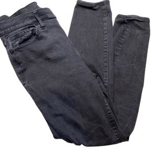 Madewell High Rise Skinny Jeans Black Frost